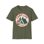 Camp Life T-Shirt — Tent & Campfire Outdoor Tee