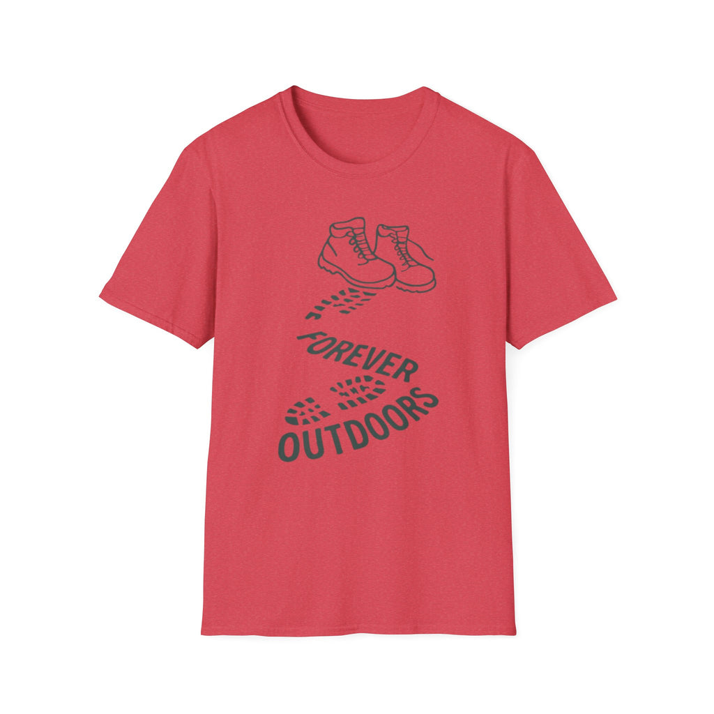 Boots with Footprints "Forever Outdoors" T-Shirt