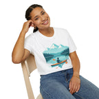 Kayaker on Serene Mountain Lake T-Shirt