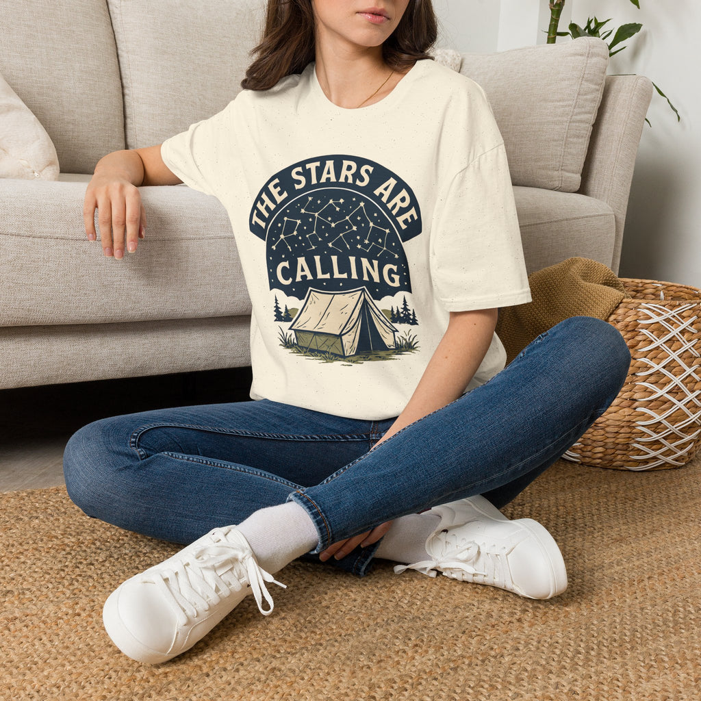 "The Stars Are Calling" Camping Tent Stargazing T-Shirt