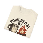Powered By Coffee And Campfires Vintage Camping T-Shirt