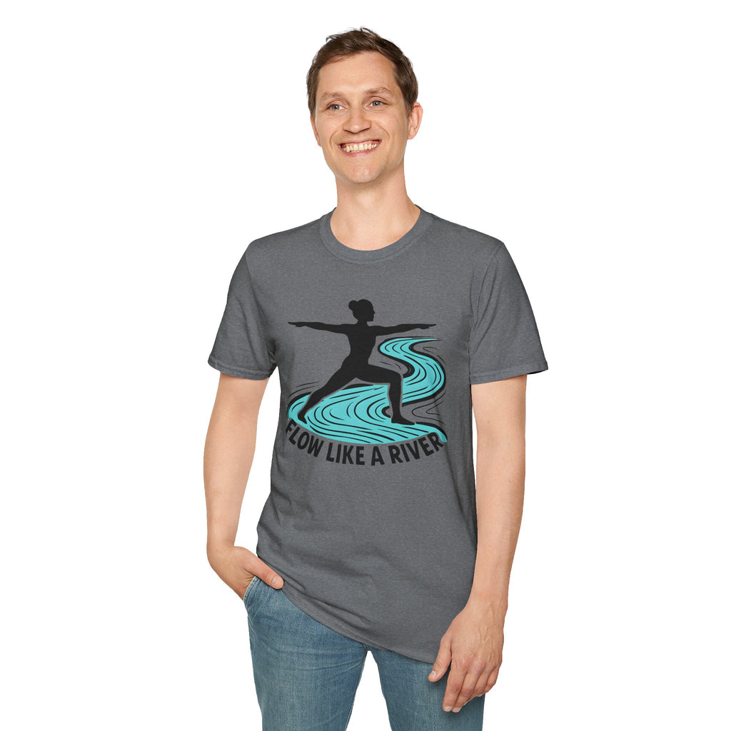 "Flow Like A River" Yoga T-Shirt