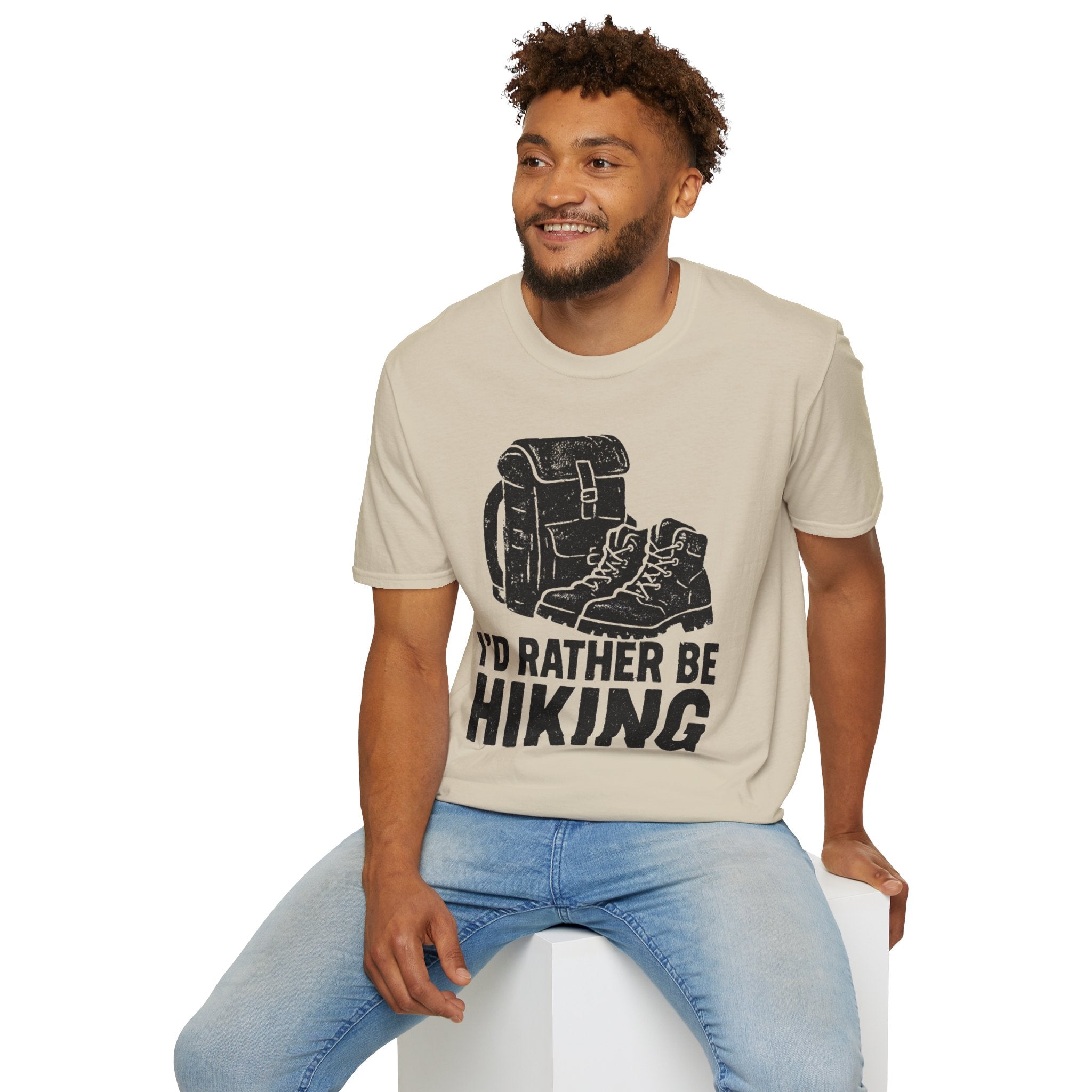 Boots & Backpack "I'd Rather Be Hiking" T-Shirt
