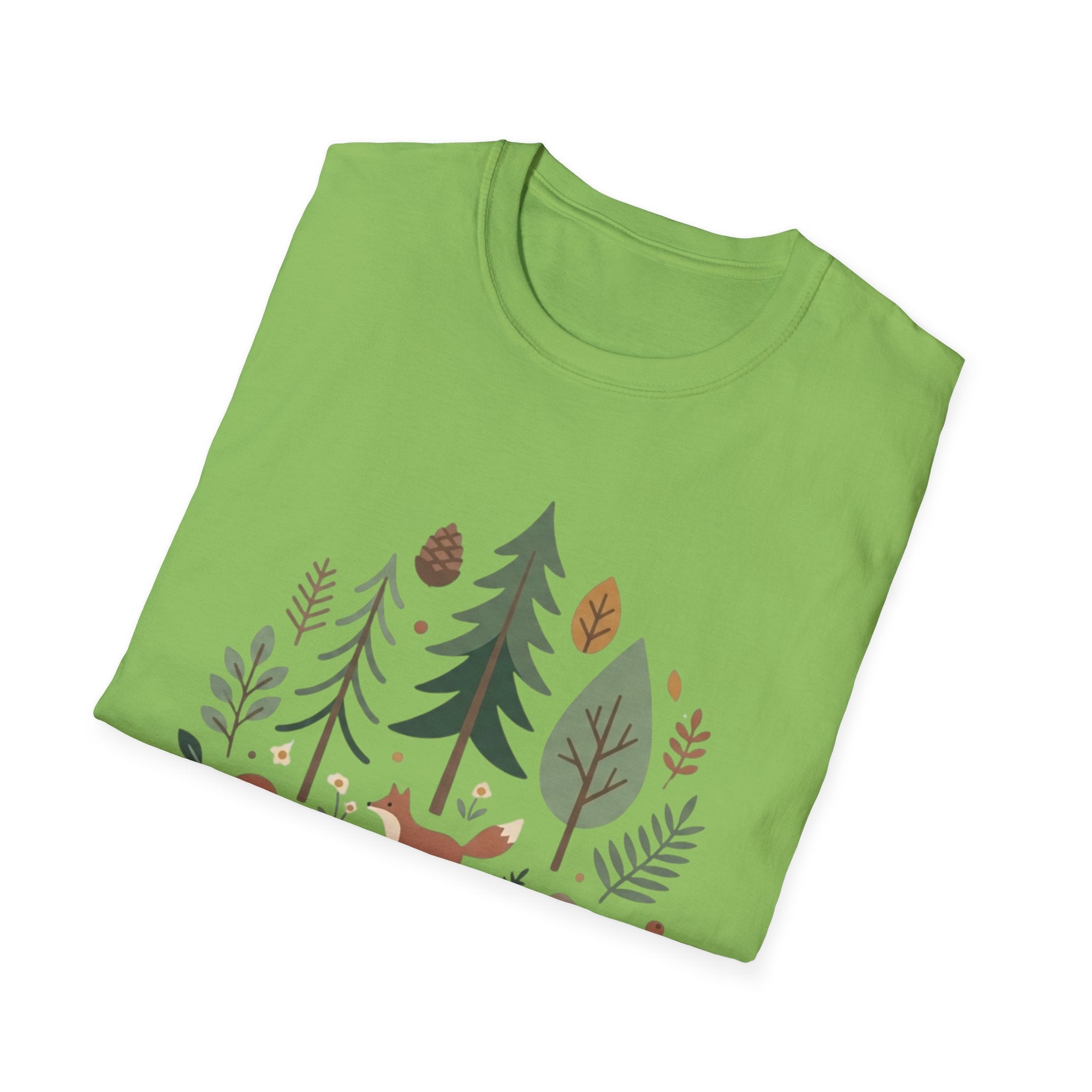 Woodland Fox T-Shirt — Nature Forest Camping Graphic Tee