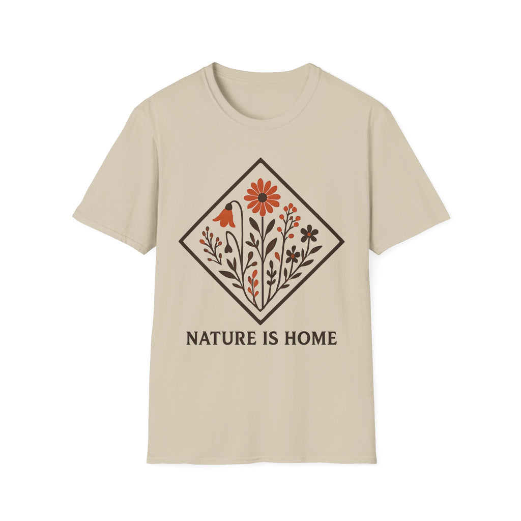 "Nature Is Home" Floral T-Shirt