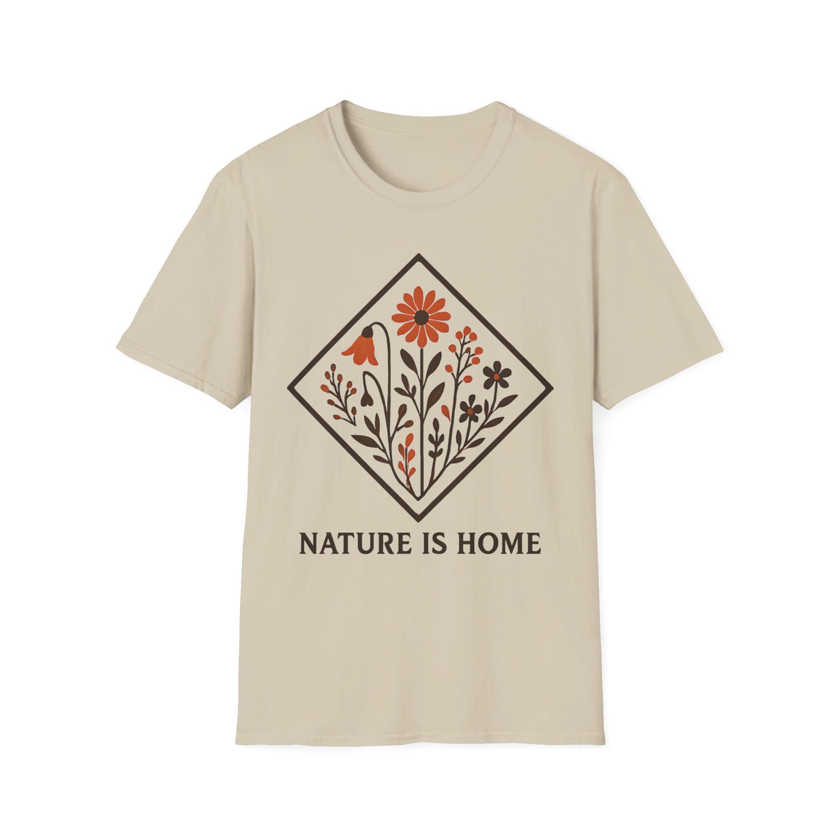 "Nature Is Home" Floral T-Shirt