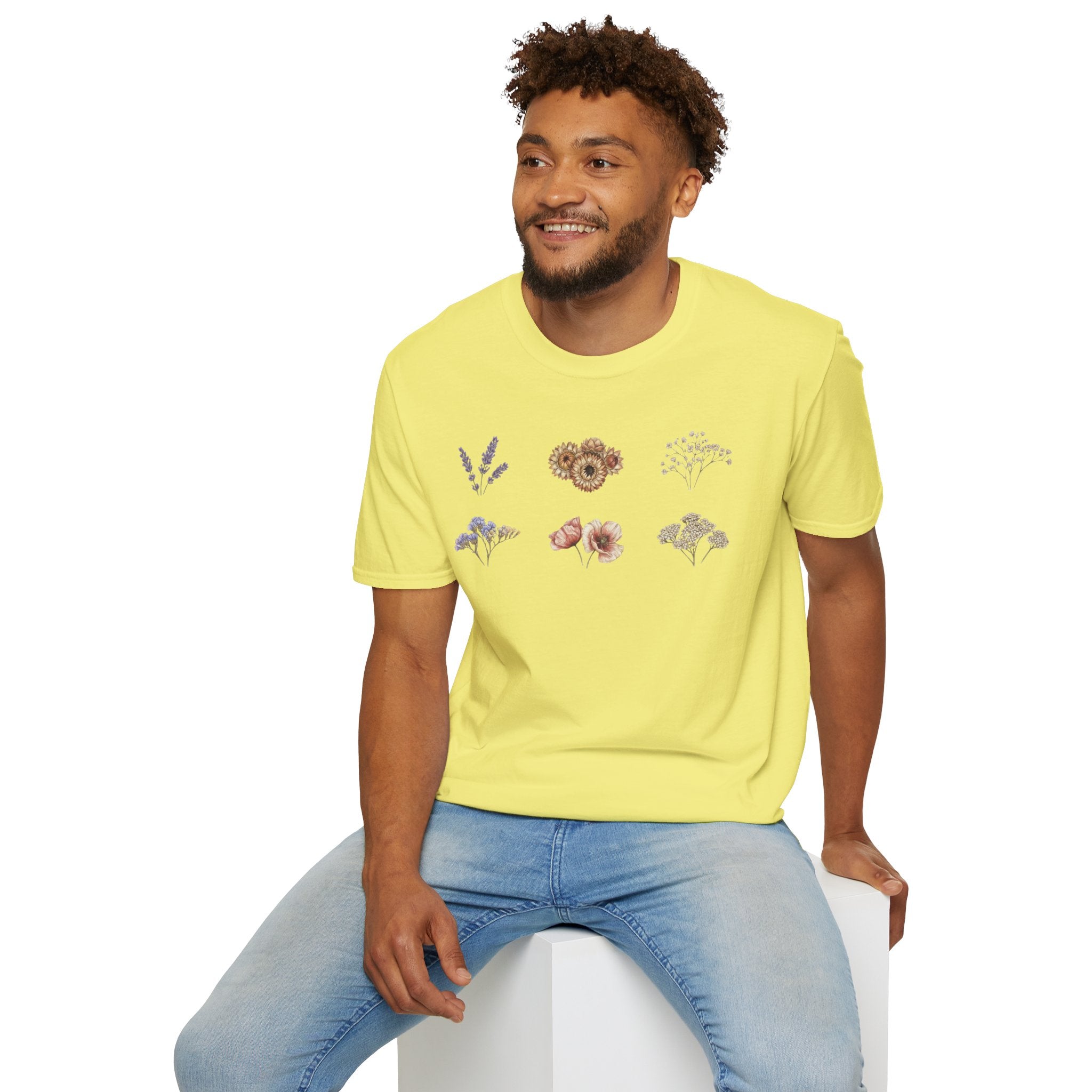 Floral Mini Bouquet T-Shirt — Vintage Botanical Graphic Tee