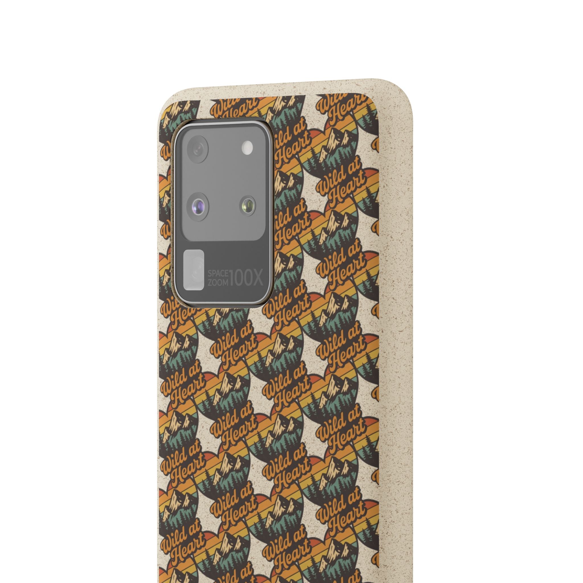 Eco-Friendly Phone Case — Vintage Camper Pattern Biodegradable iPhone Cover