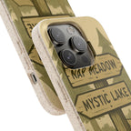 Biodegradable Phone Case — 'Nap Meadow' Mystic Lake Camping Design