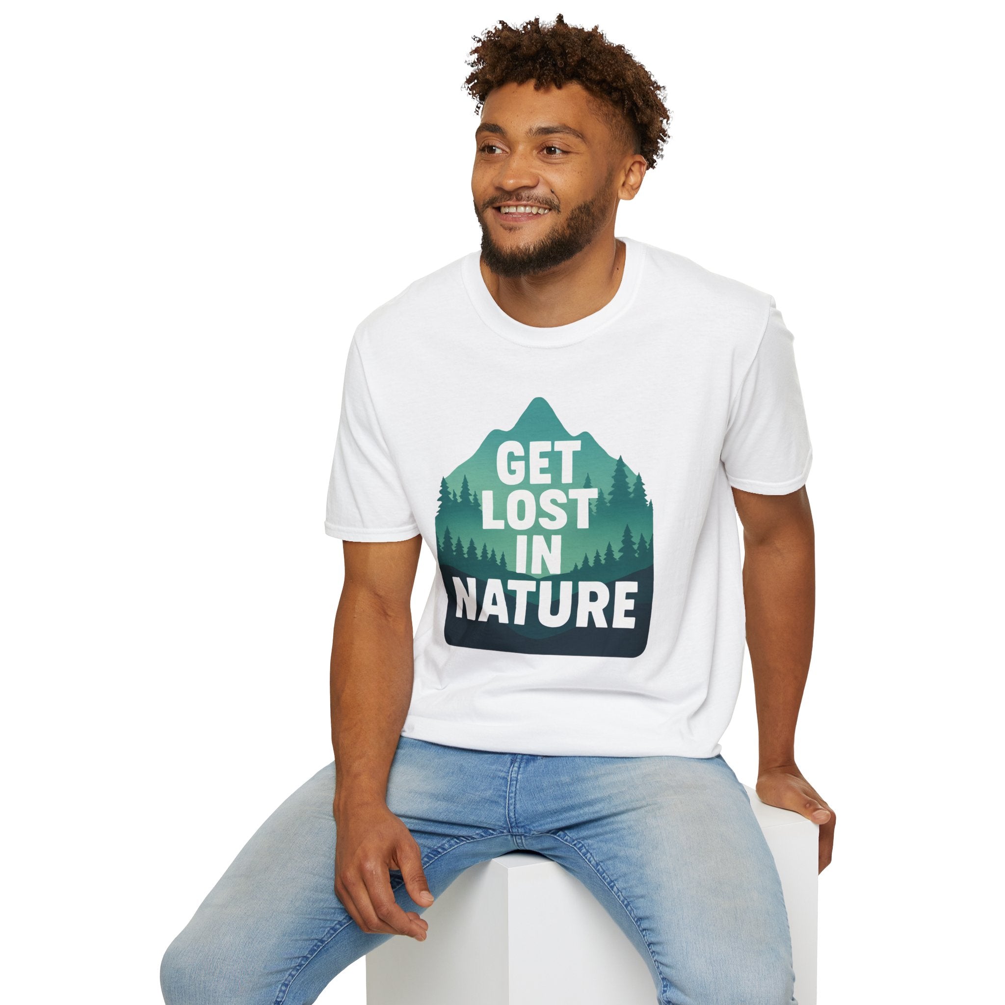 "Get Lost in Nature" Pine Trees T-Shirt