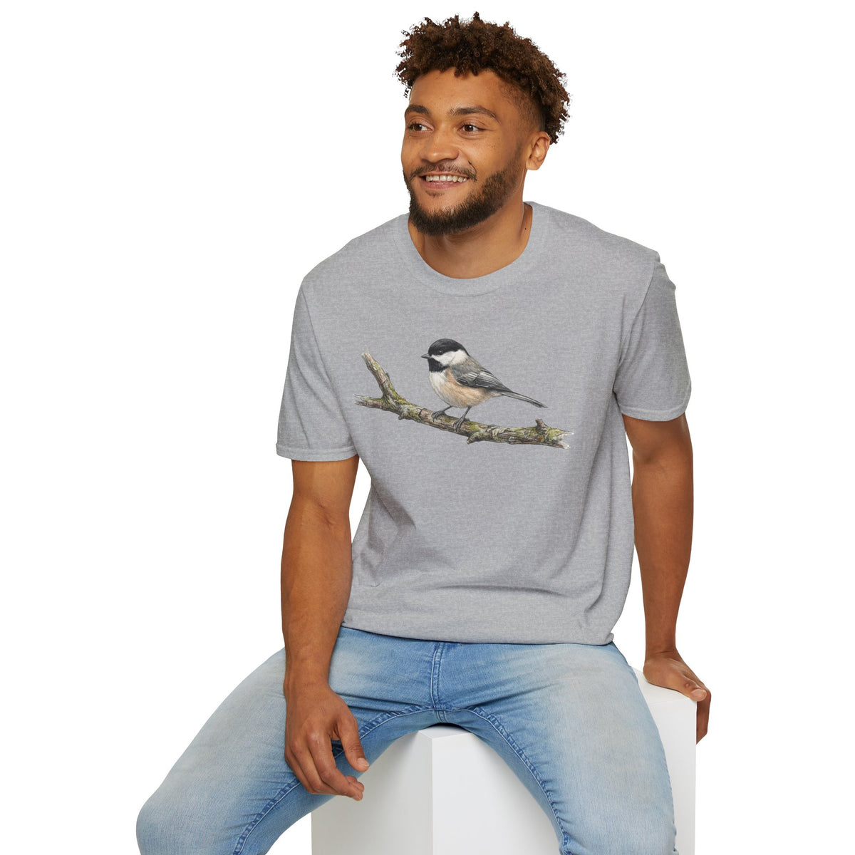 Chickadee Tee - Watercolor Bird T‑Shirt