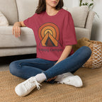 Happy Camper Retro Sunset Camping T-Shirt