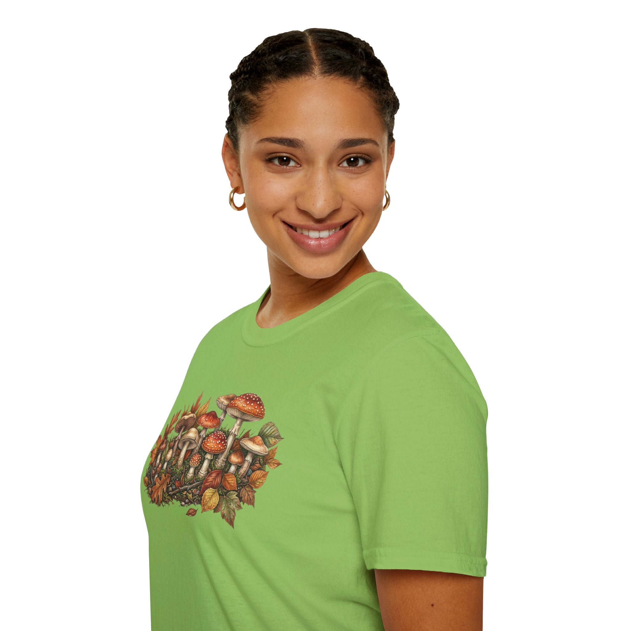 Mushroom & Autumn Leaves T-Shirt