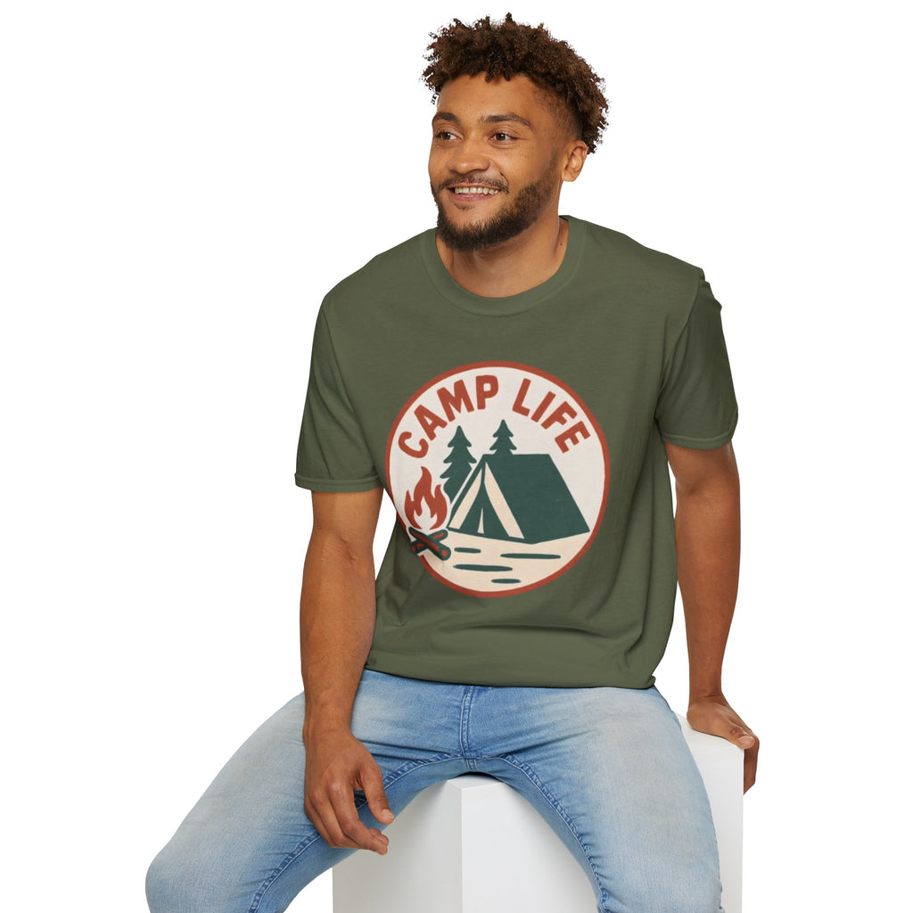 Camp Life T-Shirt — Tent & Campfire Outdoor Tee