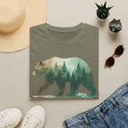 Forest Bear T-Shirt — Watercolor Woodland Bear Graphic Tee Shirt