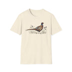 Pheasant Graphic T-Shirt — Vintage Game Bird Tee for Hunters & Nature Lovers
