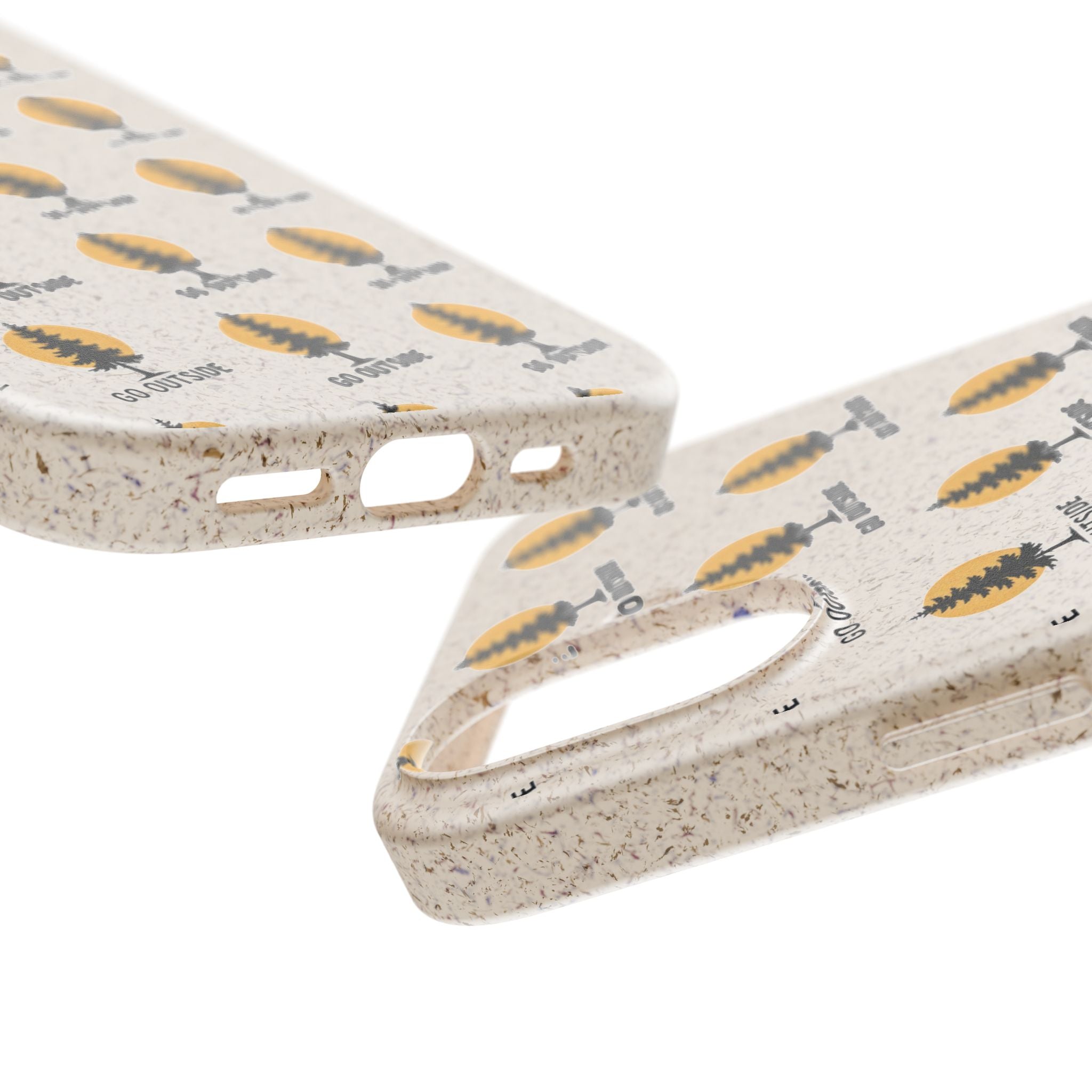 Biodegradable Phone Case — 'Go Outside' Recycled Eco-Friendly iPhone Cover