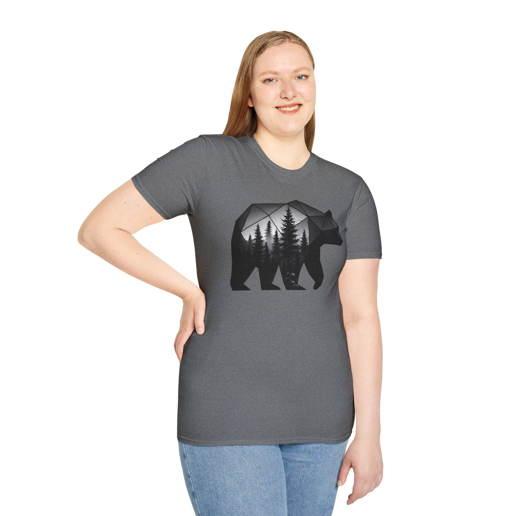 Geometric Forest Bear T-Shirt