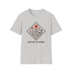 Floral Motif "Nature Is Home" T-Shirt