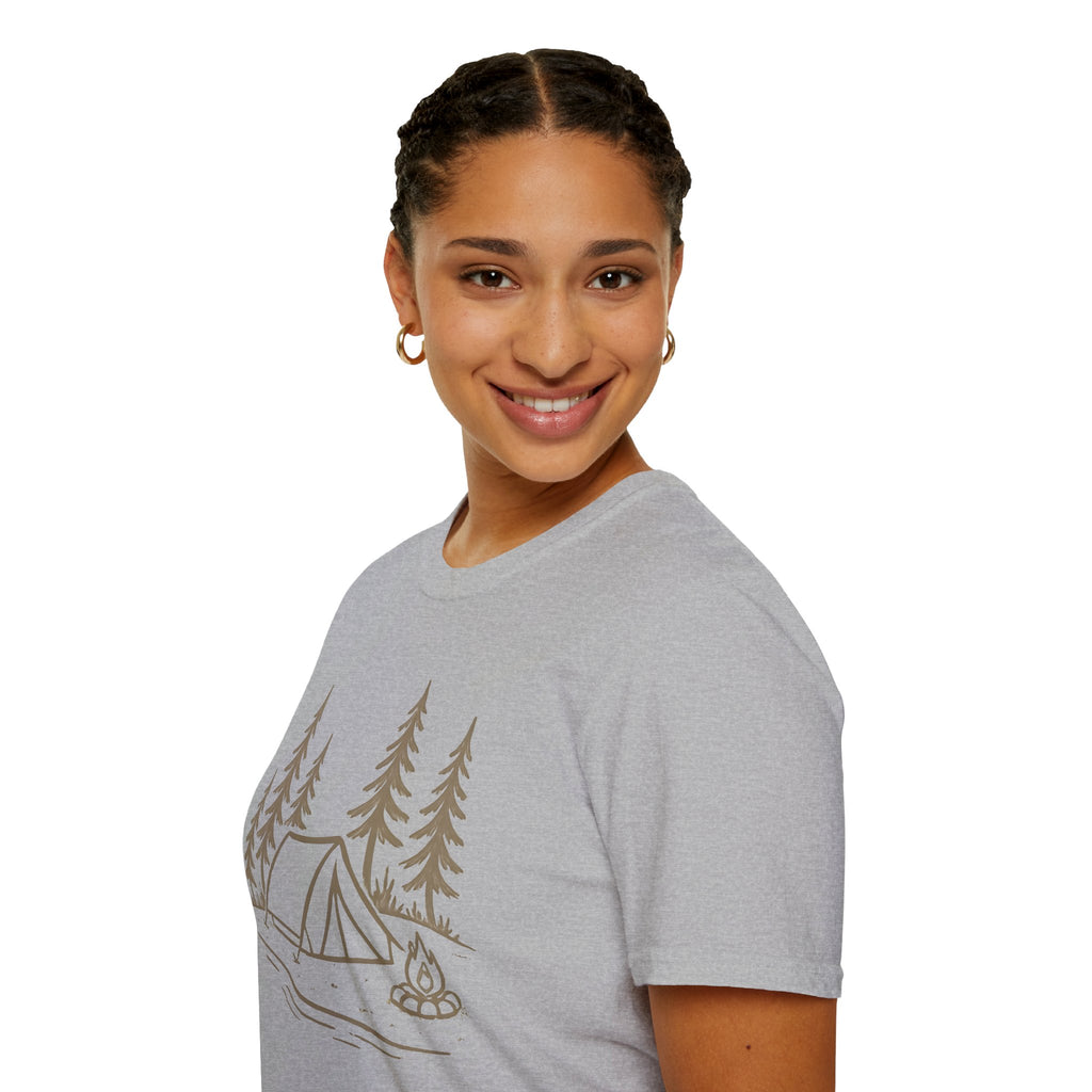 Camping Tent and Campfire T-Shirt