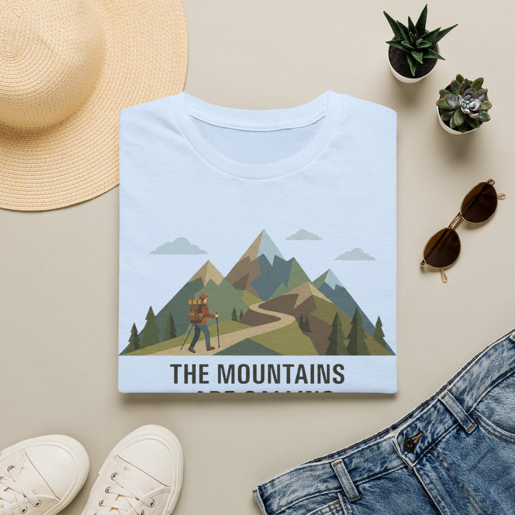 Campground Scenic T-Shirt — Minimalist Tent & Campfire Graphic