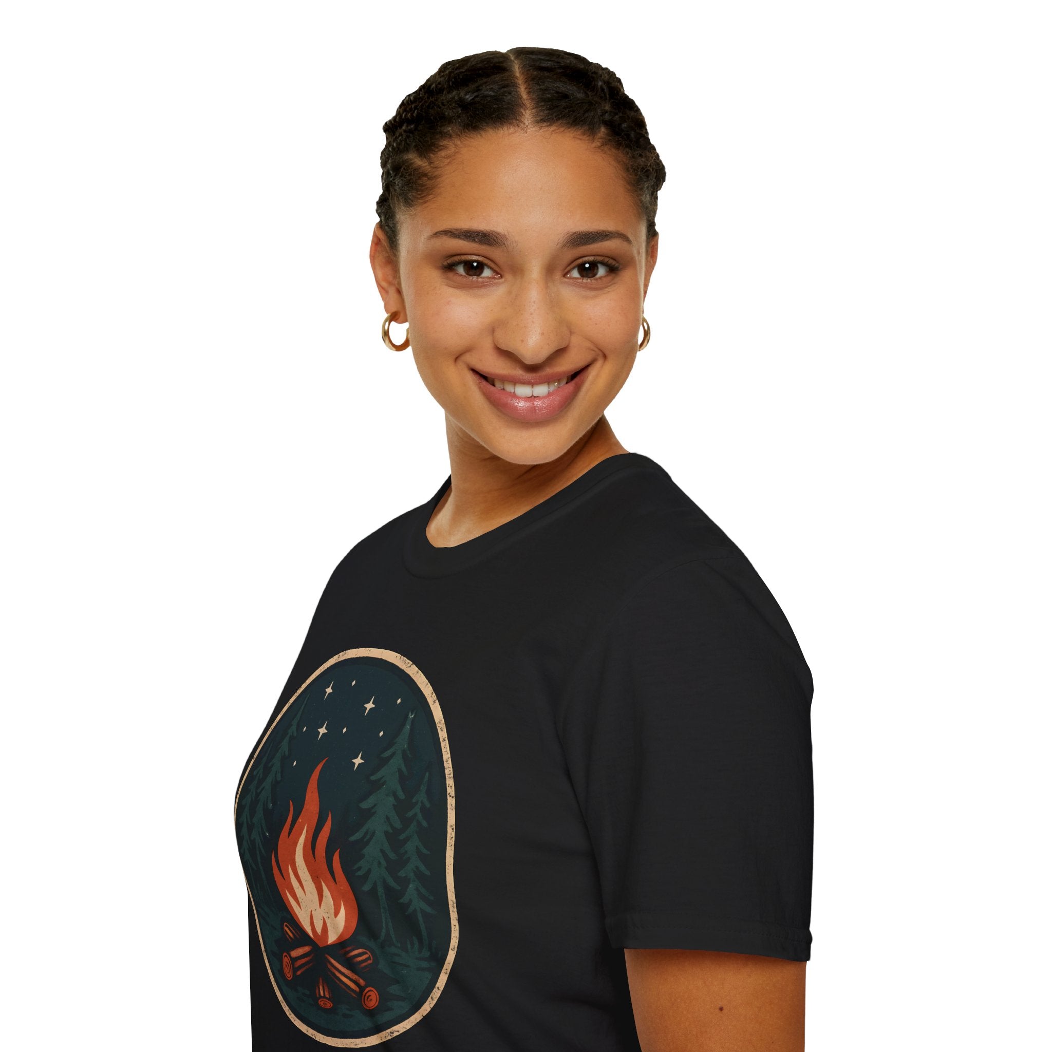Forest Campfire at Night T-Shirt