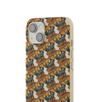 Eco-Friendly Phone Case — Vintage Camper Pattern Biodegradable iPhone Cover