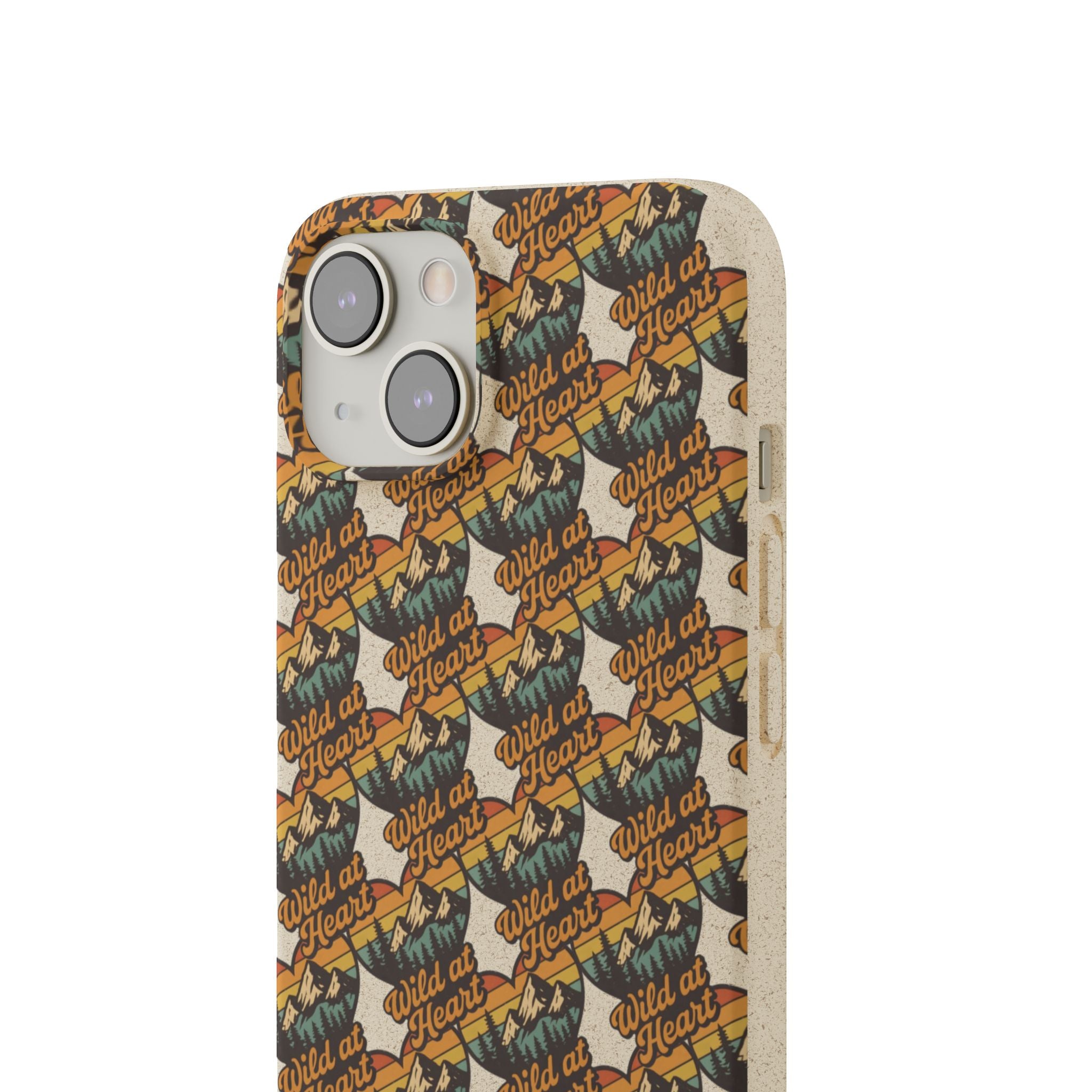 Eco-Friendly Phone Case — Vintage Camper Pattern Biodegradable iPhone Cover
