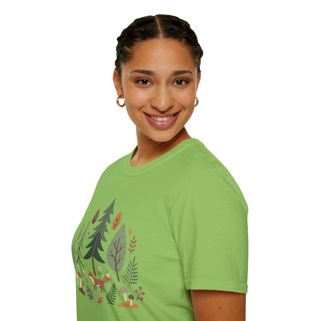 Woodland Fox T-Shirt — Nature Forest Camping Graphic Tee