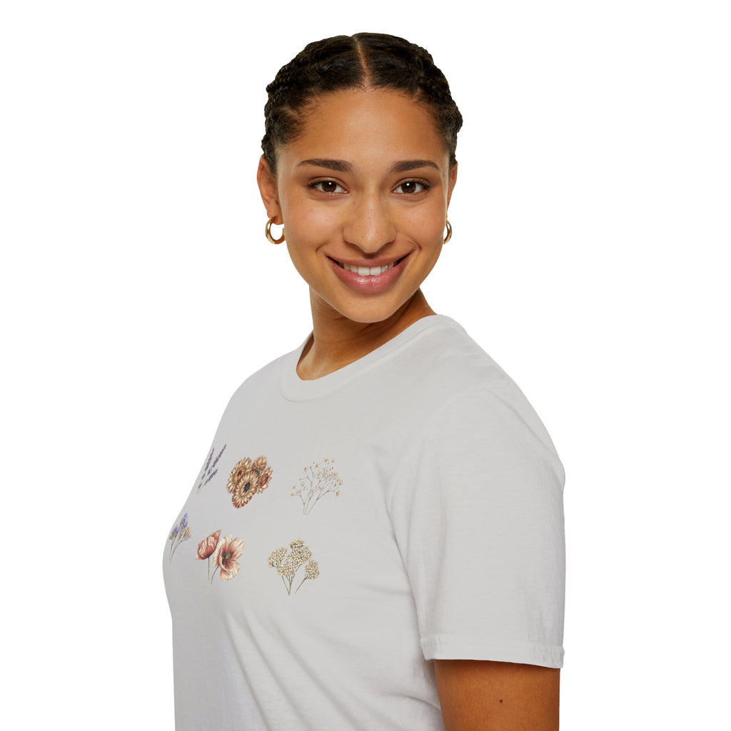 Floral Mini Bouquet T-Shirt — Vintage Botanical Graphic Tee