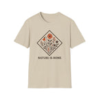 Floral Motif "Nature Is Home" T-Shirt