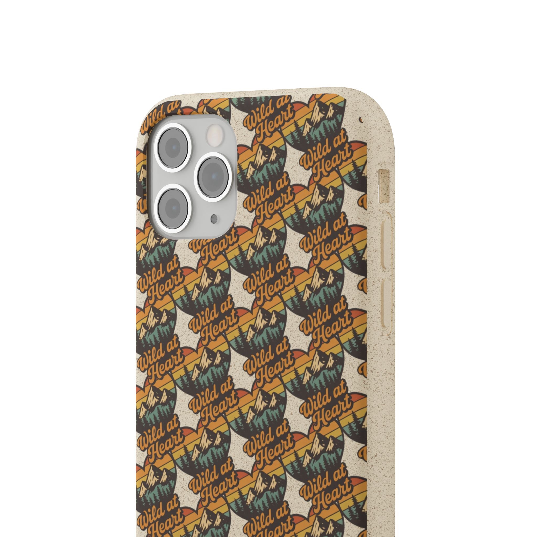 Eco-Friendly Phone Case — Vintage Camper Pattern Biodegradable iPhone Cover