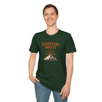 "Adventure Awaits" Compass & Mountain T-Shirt