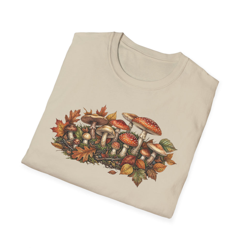 Mushroom & Autumn Leaves T-Shirt