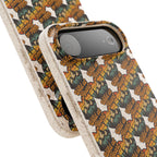 Eco-Friendly Phone Case — Vintage Camper Pattern Biodegradable iPhone Cover