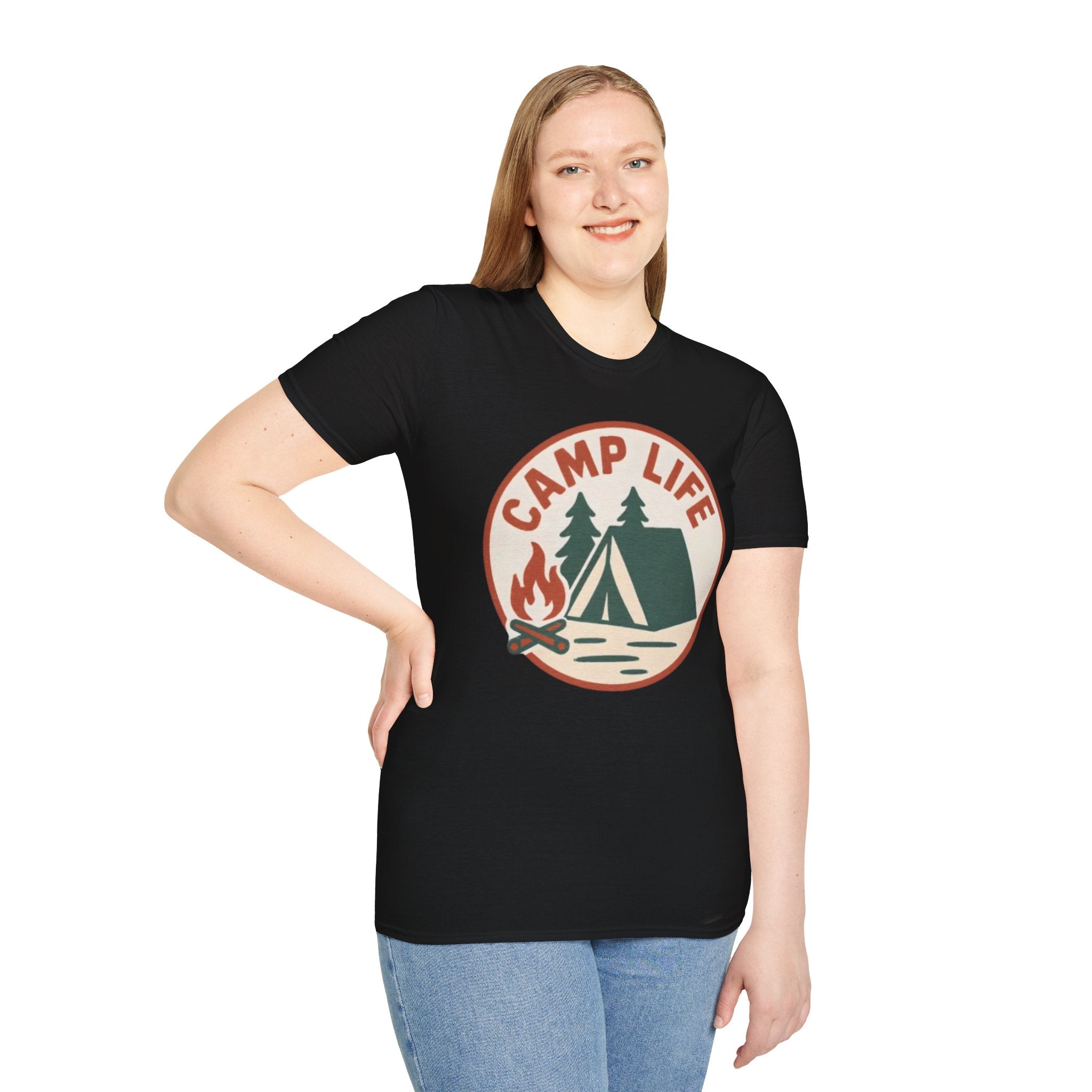 Camp Life T-Shirt — Tent & Campfire Outdoor Tee