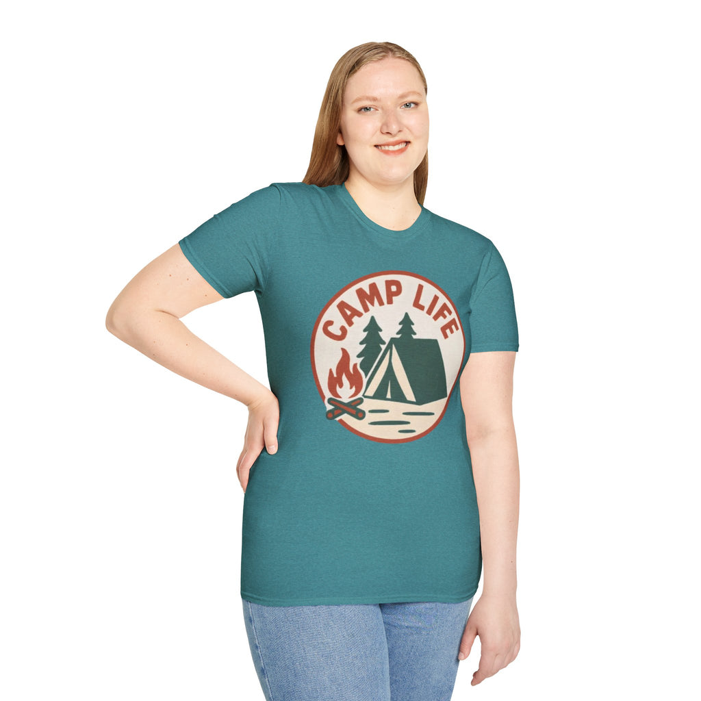 Camp Life T-Shirt — Tent & Campfire Outdoor Tee