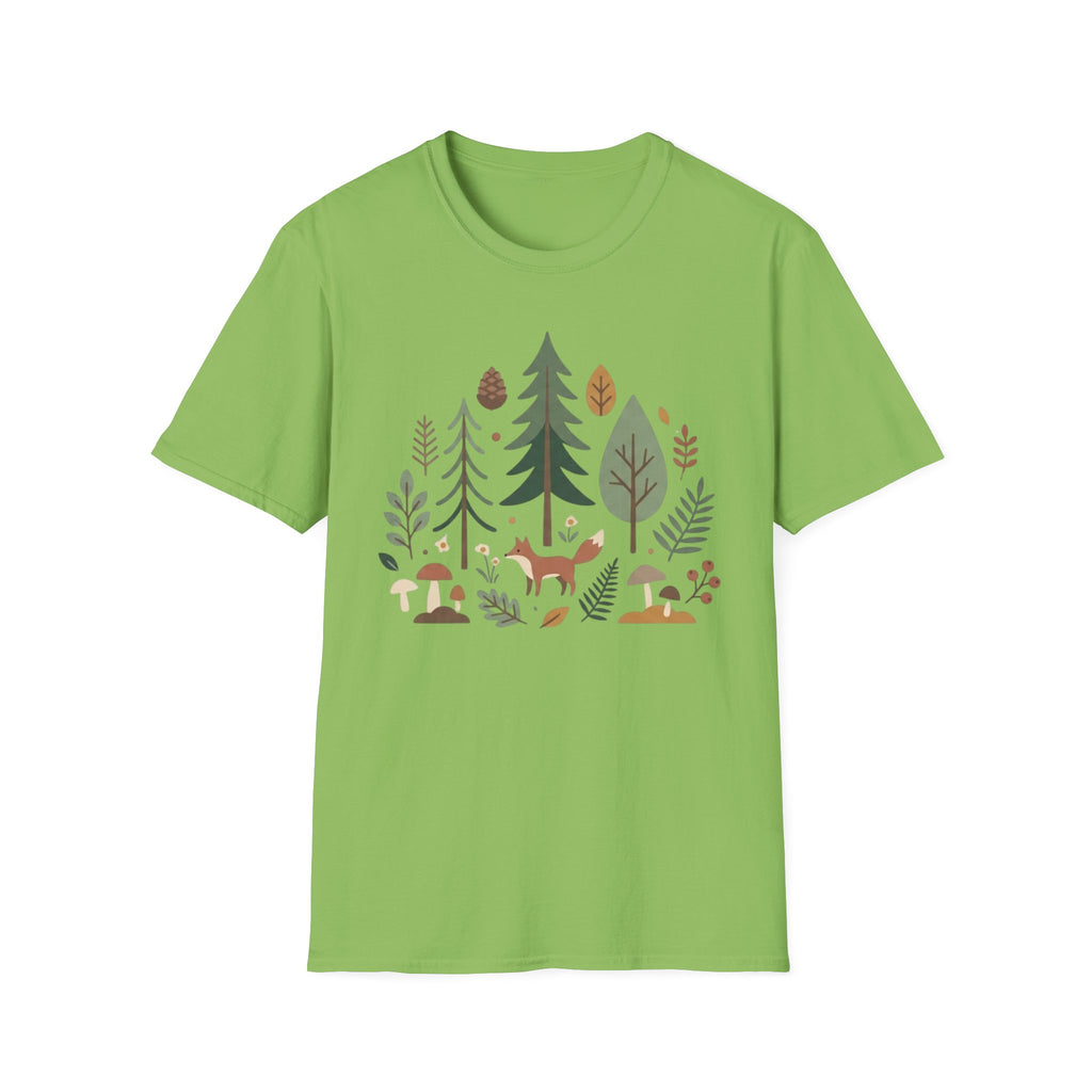 Woodland Fox T-Shirt — Nature Forest Camping Graphic Tee