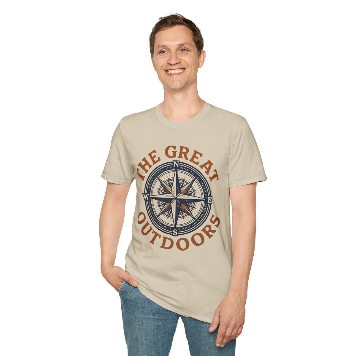 "The Great Outdoors" Compass Graphic Tee Shirt