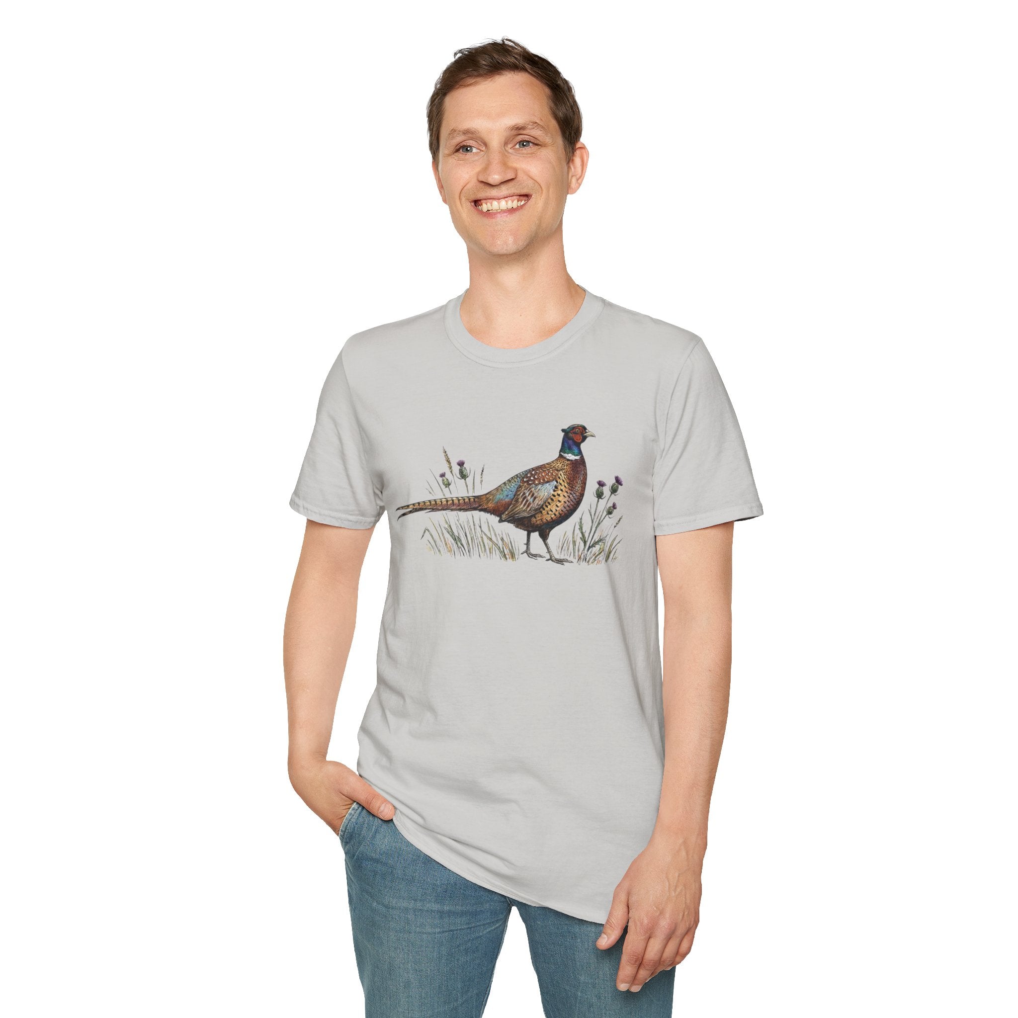 Pheasant Graphic T-Shirt — Vintage Game Bird Tee for Hunters & Nature Lovers