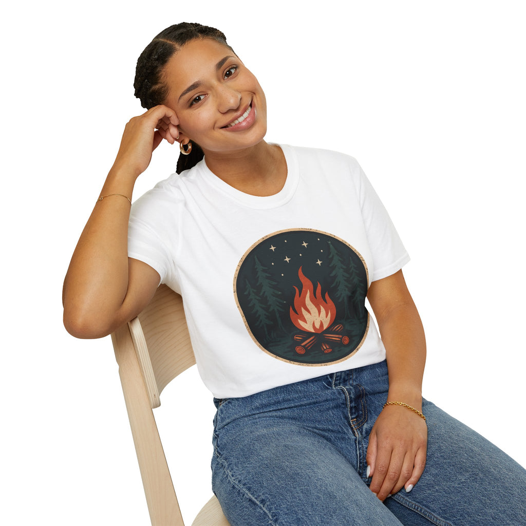 Forest Campfire at Night T-Shirt