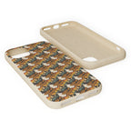 Eco-Friendly Phone Case — Vintage Camper Pattern Biodegradable iPhone Cover