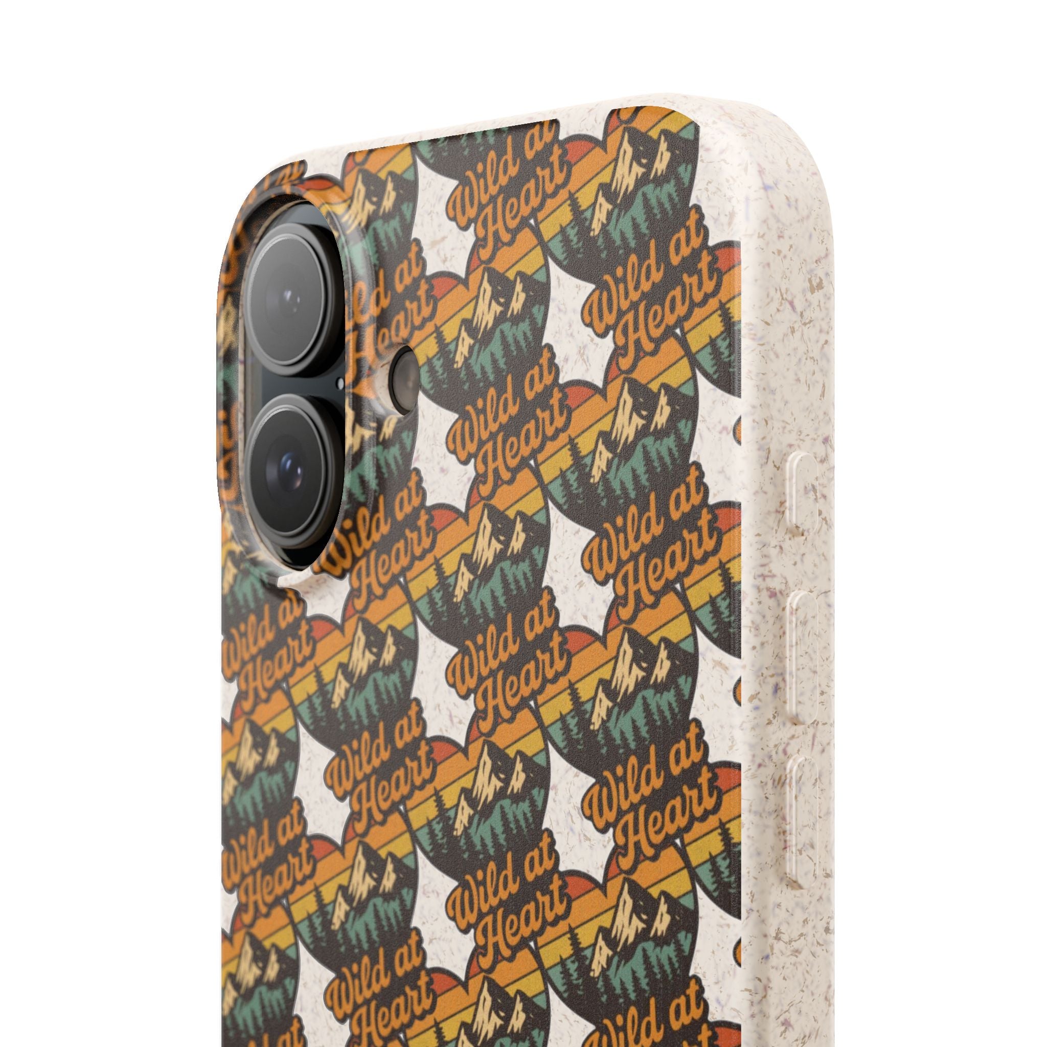 Eco-Friendly Phone Case — Vintage Camper Pattern Biodegradable iPhone Cover