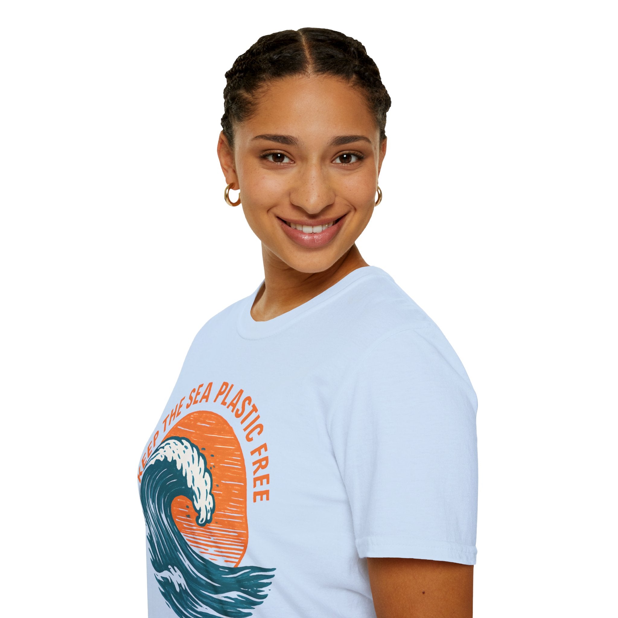 Keep the Sea Plastic Free T-Shirt — Ocean Conservation Wave Tee