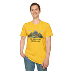Campground Scenic T-Shirt — Minimalist Tent & Campfire Graphic