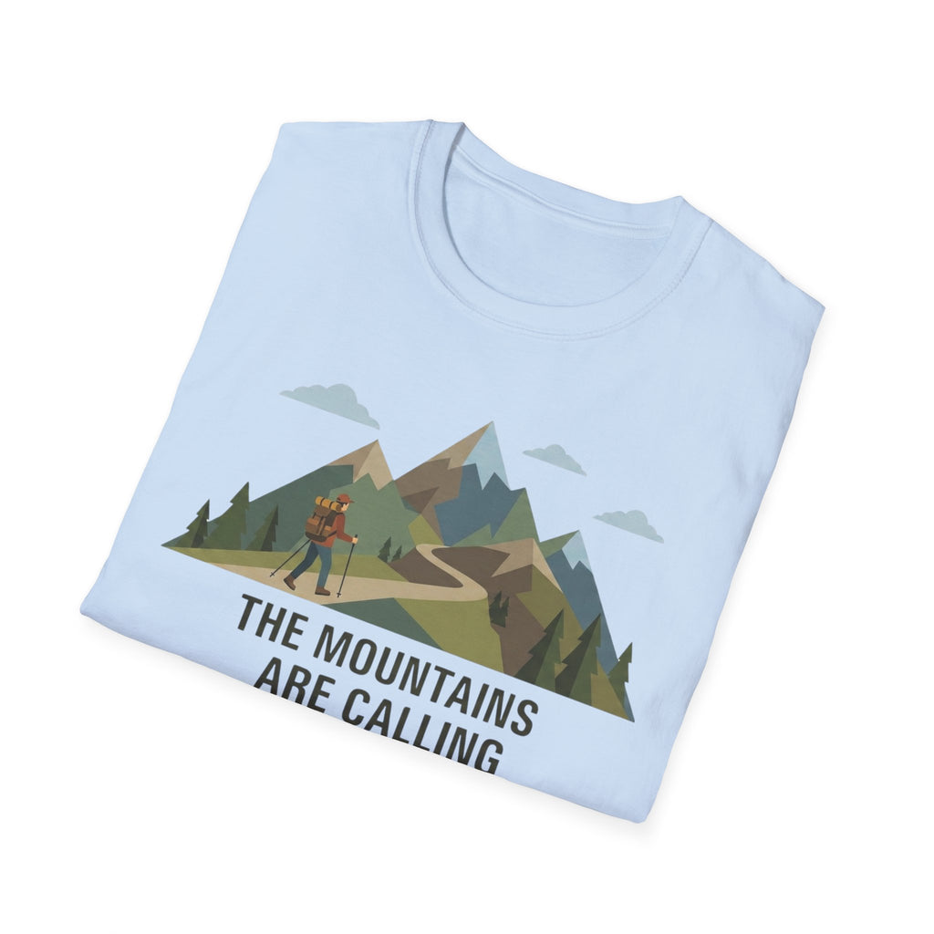 Campground Scenic T-Shirt — Minimalist Tent & Campfire Graphic