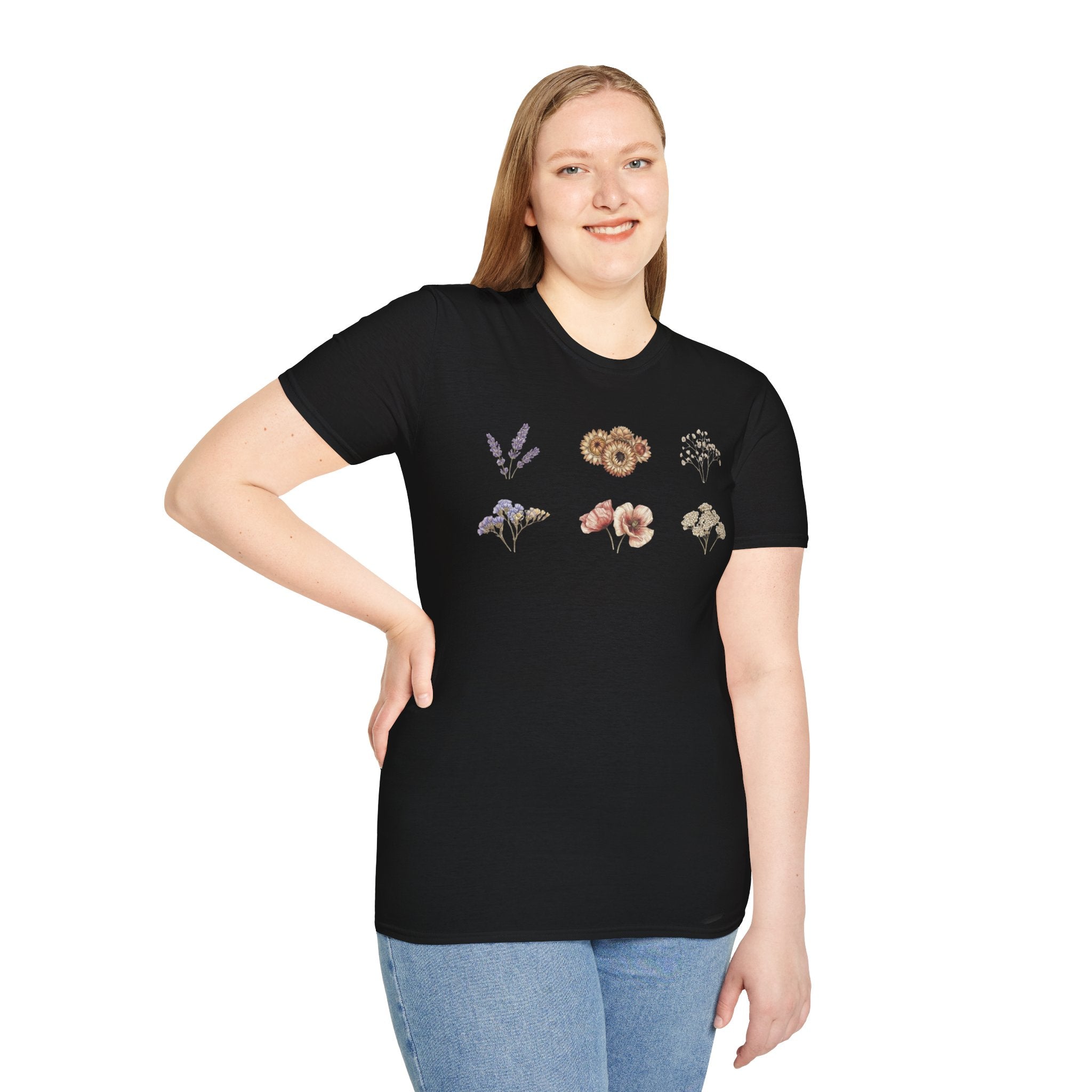 Floral Mini Bouquet T-Shirt — Vintage Botanical Graphic Tee