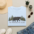 "The Mountains Are Calling" Bear and Pines T-Shirt — Outdoor Graphic Tee