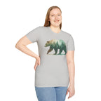 Forest Bear T-Shirt — Watercolor Woodland Bear Graphic Tee Shirt