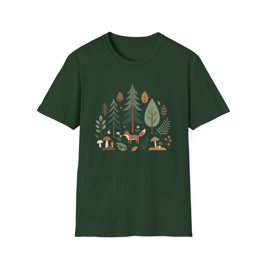 Woodland Fox T-Shirt — Nature Forest Camping Graphic Tee